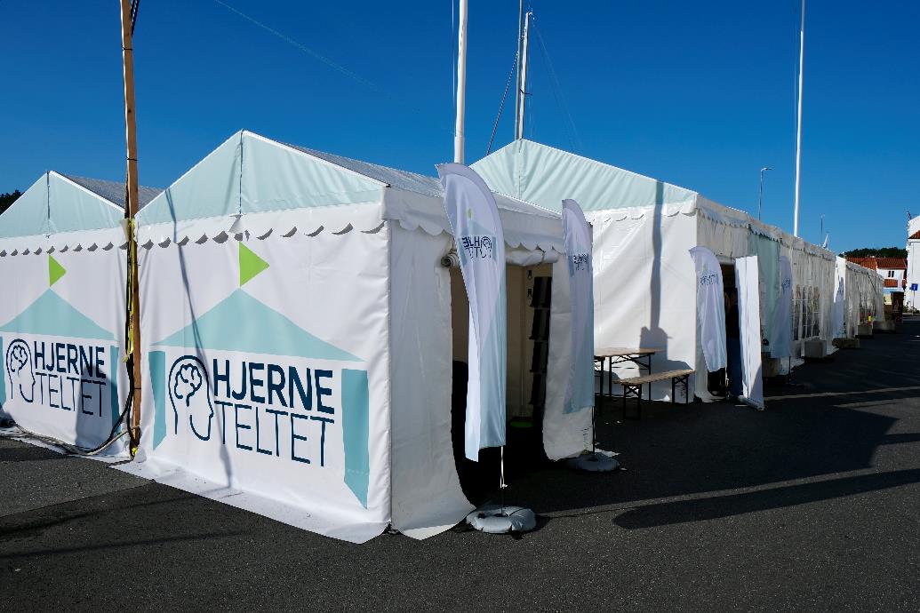 Hjerneteltet til Hjernerådet under Arendalsuka
